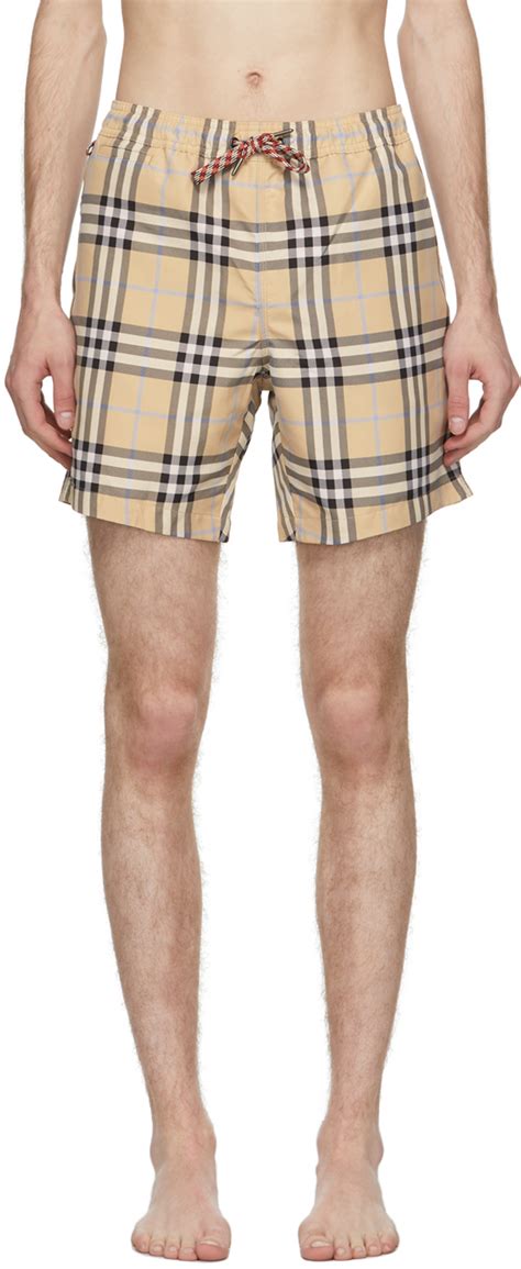 burberry martin check swim trunks|Burberry swim trunks sale.